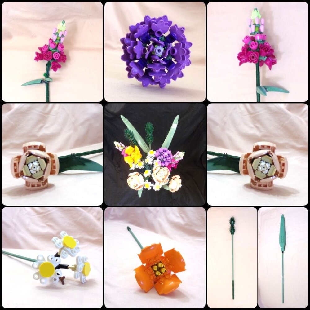 LEGO Botanical Flowers 10280 ~ Individual Replacement Parts ~ Choose Flower Type